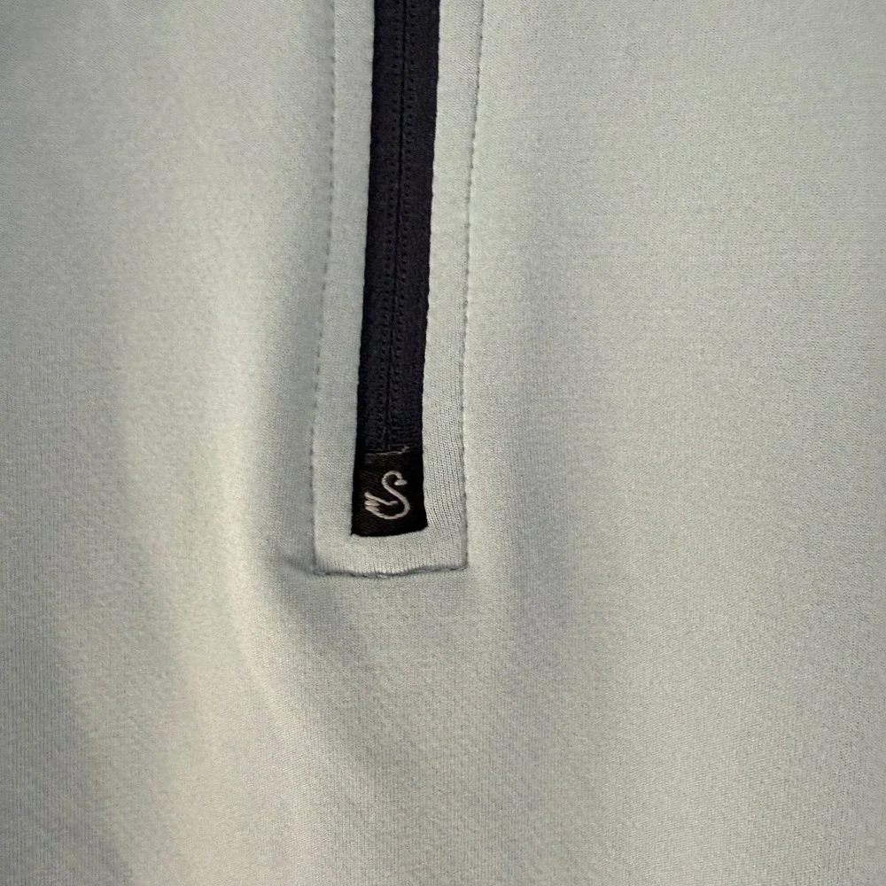 Swannies Hoodie Mens Medium Light Blue Golf‎ Performance Stretch